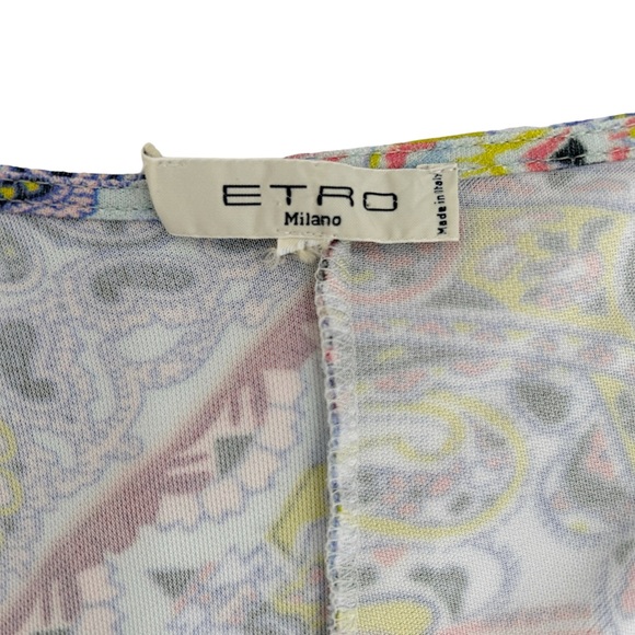 Etro Multicolor Mixed Print Shift Dress, Size Small* (Please see below) - Picture 14 of 16